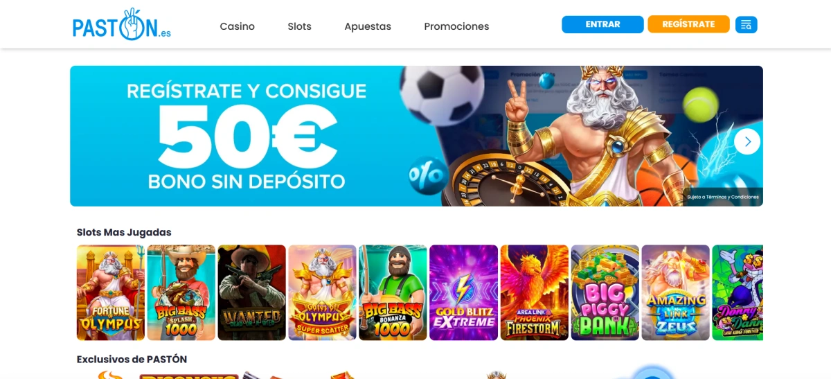 Paston casino online España